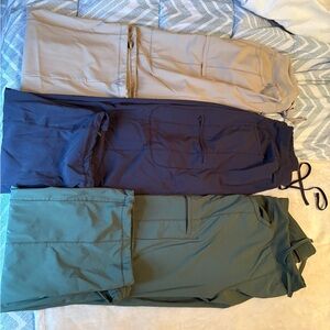 Stylish Women's Track Pants Set - Green, Blue, Tan